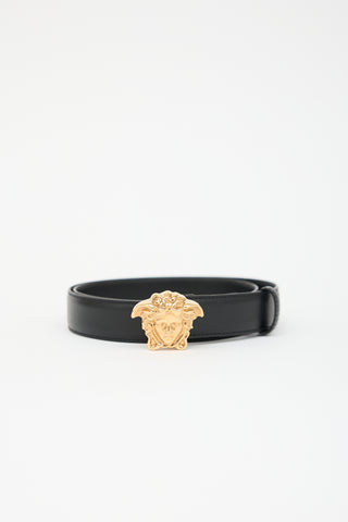 Versace Leather Medusa Belt