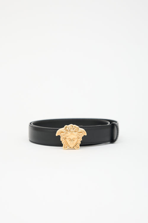 Versace Leather Medusa Belt