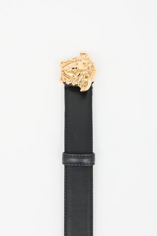 Versace Leather Medusa Belt