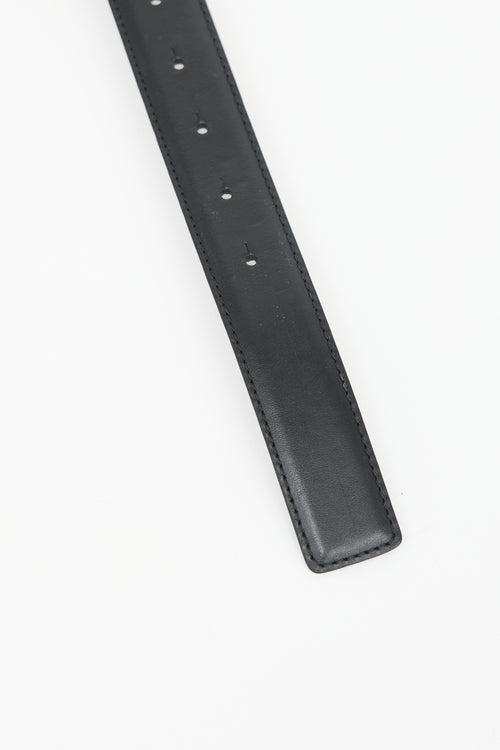 Versace Leather Medusa Belt