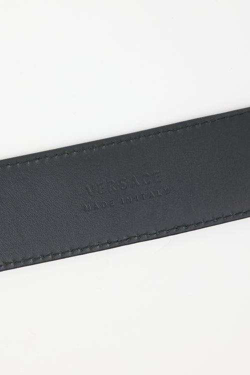 Versace Leather Medusa Belt