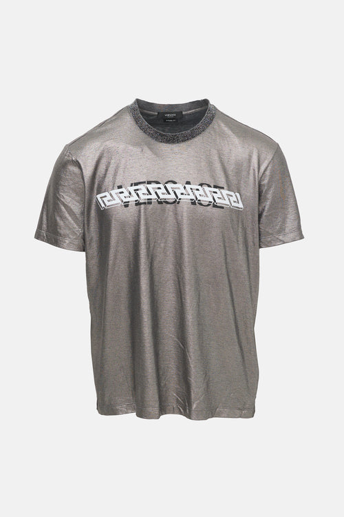 Versace Metallic Mitchel Logo T-Shirt