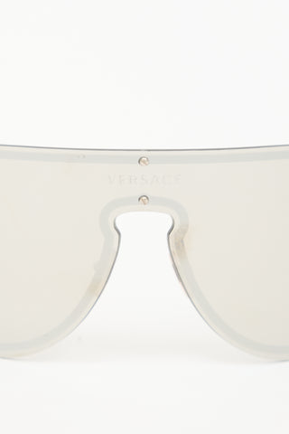 Versace 2180 Mirrored Shield Sunglasses