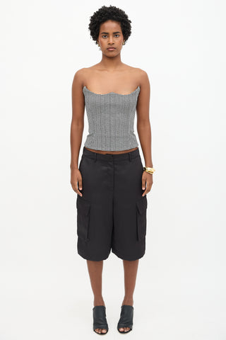 Versace Patterned Corset Top