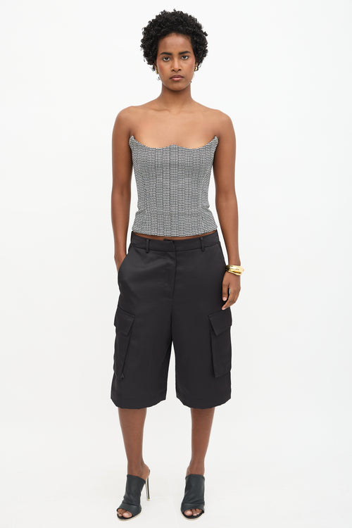 Versace Patterned Corset Top