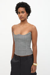 Versace Patterned Corset Top