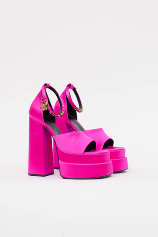 VersaceSatin Aevitas Platform Pump