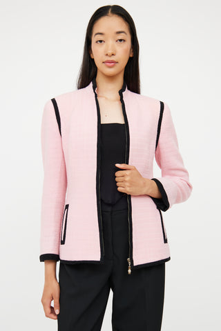 Versus Pink & Black Zip Jacket