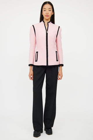 Versus Pink & Black Zip Jacket