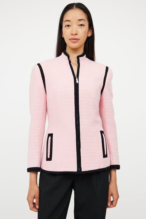 Versus Pink & Black Zip Jacket