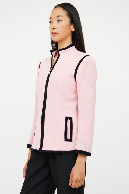 Versus Pink & Black Zip Jacket