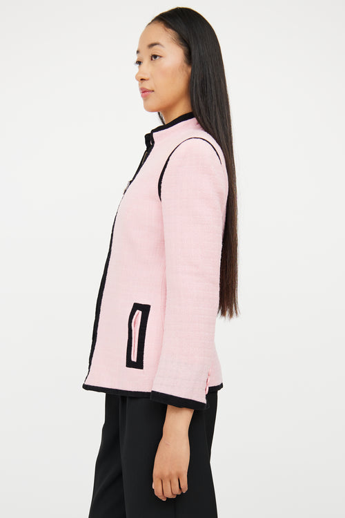 Versus Pink & Black Zip Jacket