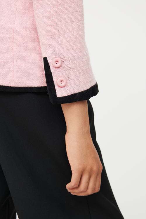 Versus Pink & Black Zip Jacket