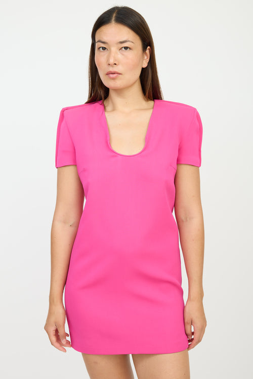 Versace Pink Darted Dress