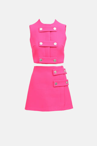 Versace Medusa top & Skirt Co-Ord Set