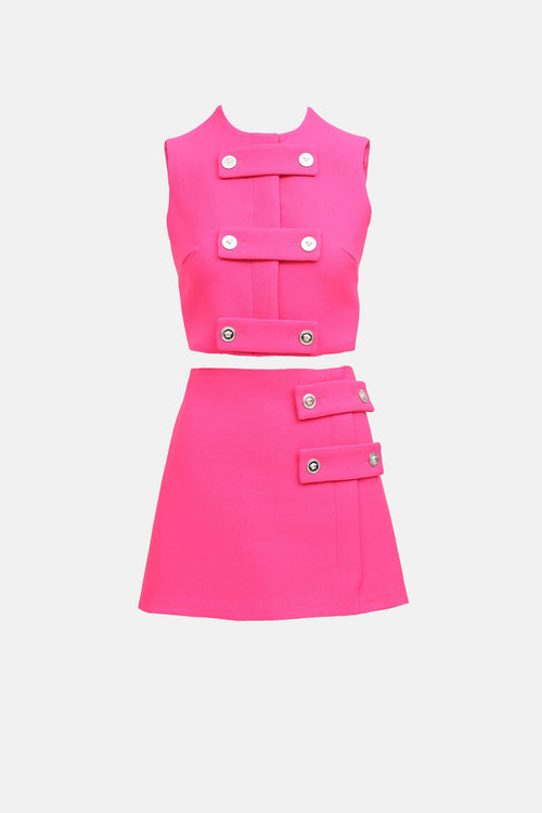 Versace Medusa top & Skirt Co-Ord Set
