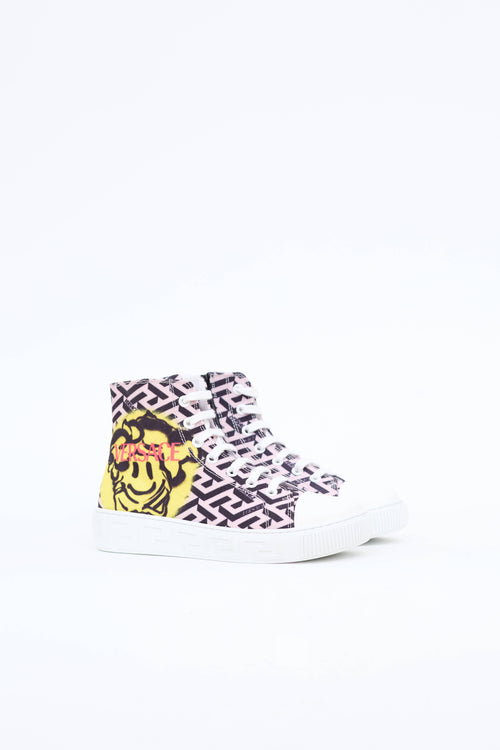 Versace Kids Graphic High Top Sneaker