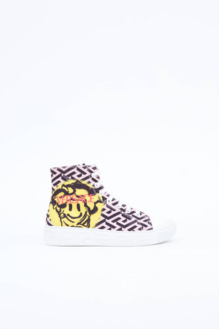 Versace Kids Graphic High Top Sneaker