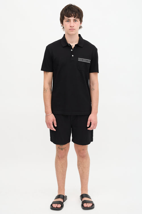 Versace Piqué Taylor Fit Polo