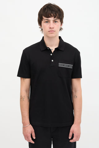 Versace Piqué Taylor Fit Polo