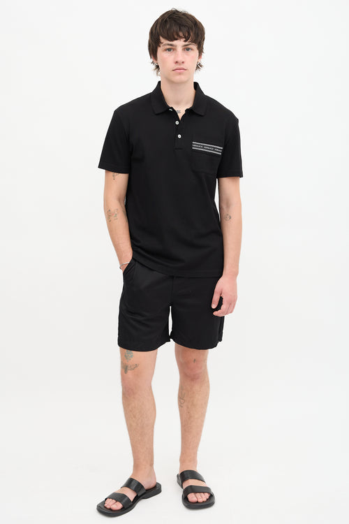 Versace Piqué Taylor Fit Polo