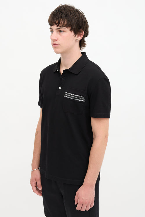 Versace Piqué Taylor Fit Polo