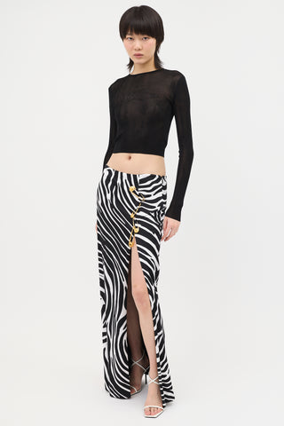 Versace Pre Fall 2019 Printed Skirt
