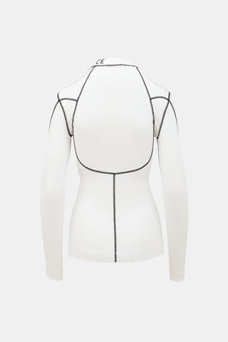 Printed Mock Neck Top