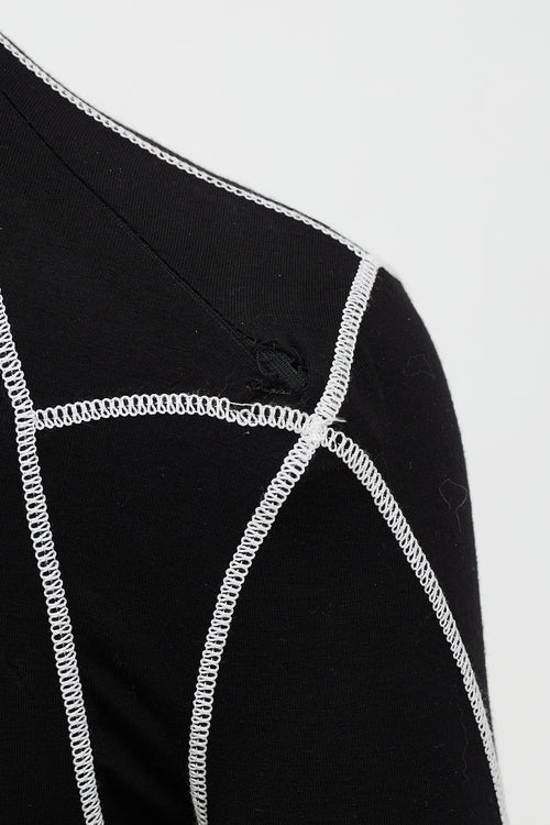 Printed Mock Neck Top