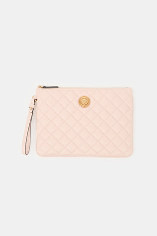 Versace Quilted Leather Medusa Pouch