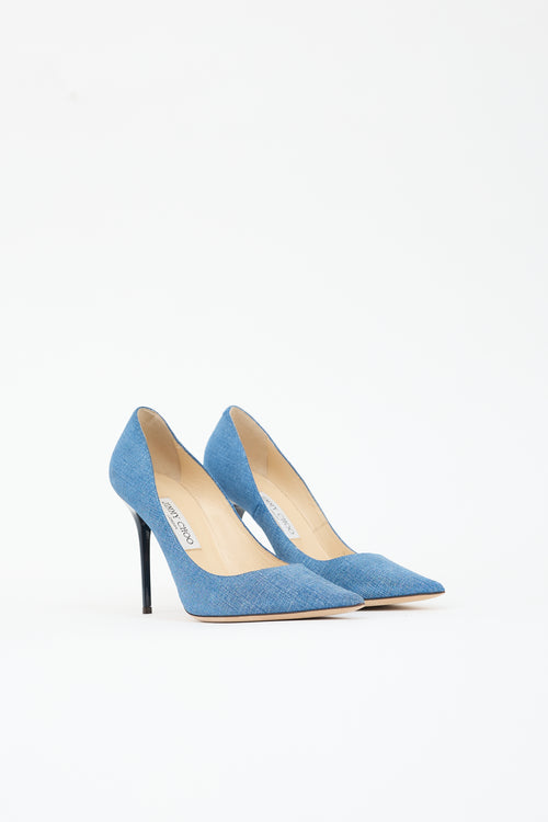 Jimmy Choo Textured Leather Abel Pump