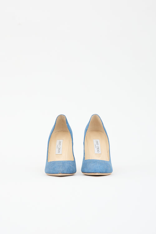 Jimmy Choo Textured Leather Abel Pump