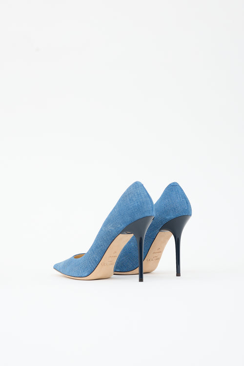 Jimmy Choo Textured Leather Abel Pump