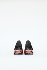 Versace Patent Leather Medusa Kitten Heel