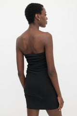 Versace Ruched Sleeveless Mini Dress