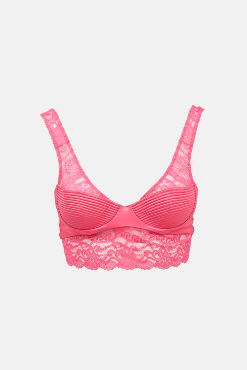 Versace Satin Lace Bralette