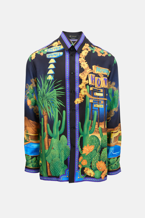 Versace Silk Palm Springs Shirt