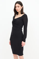 Versace Silk Ruched Dress