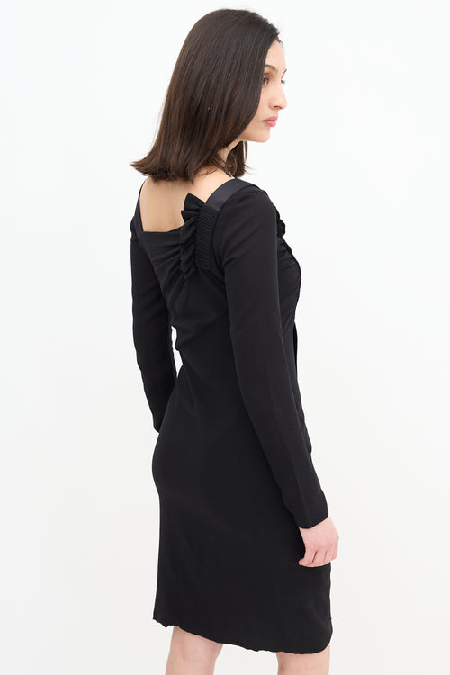 Versace Silk Ruched Dress