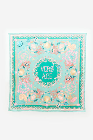 Versace Silk Trésor De La Mer Scarf