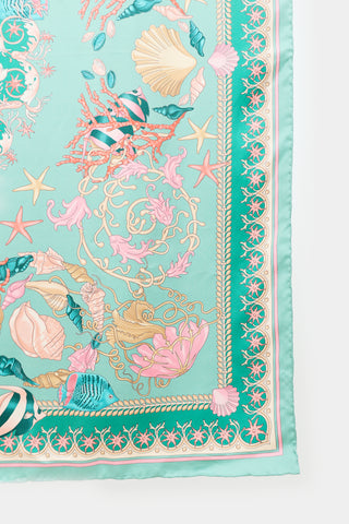 Versace Silk Trésor De La Mer Scarf