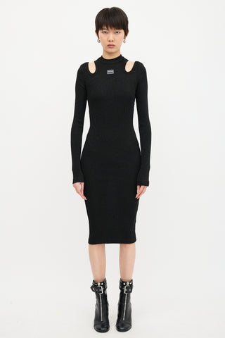 Versace Cut Out Shoulder Dress