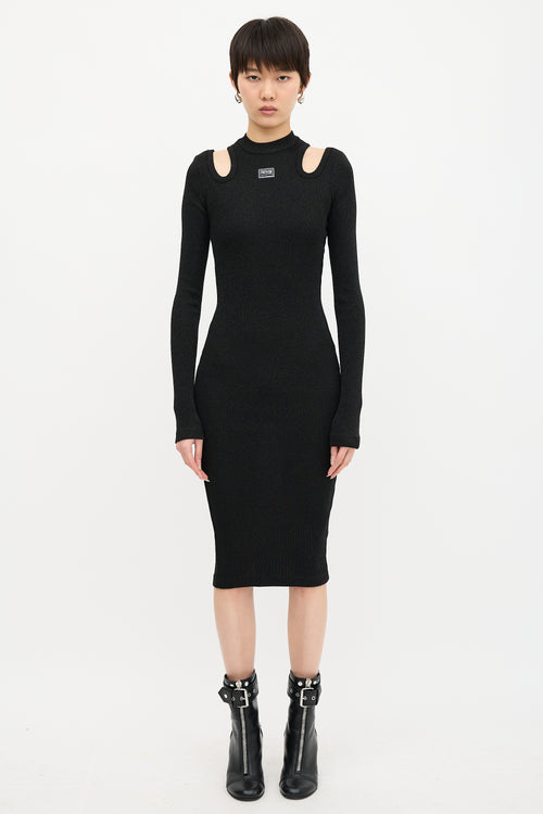 Versace Cut Out Shoulder Dress