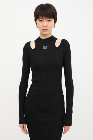 Versace Cut Out Shoulder Dress