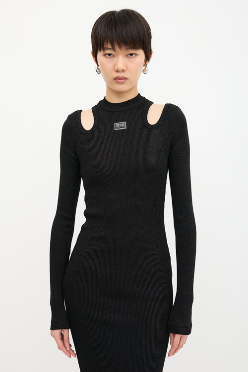 Versace Cut Out Shoulder Dress