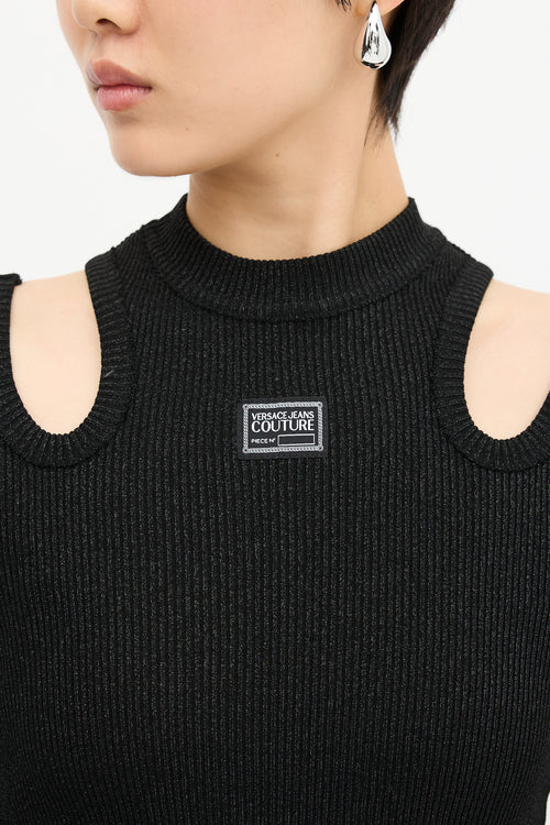 Versace Cut Out Shoulder Dress