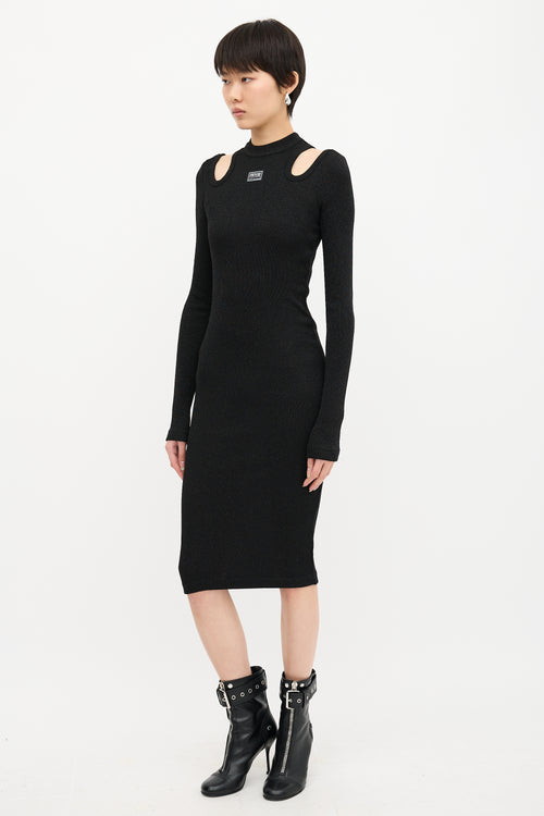Versace Cut Out Shoulder Dress