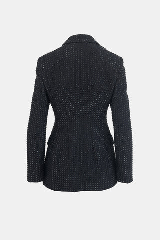 Versace Crystal Embellished Blazer