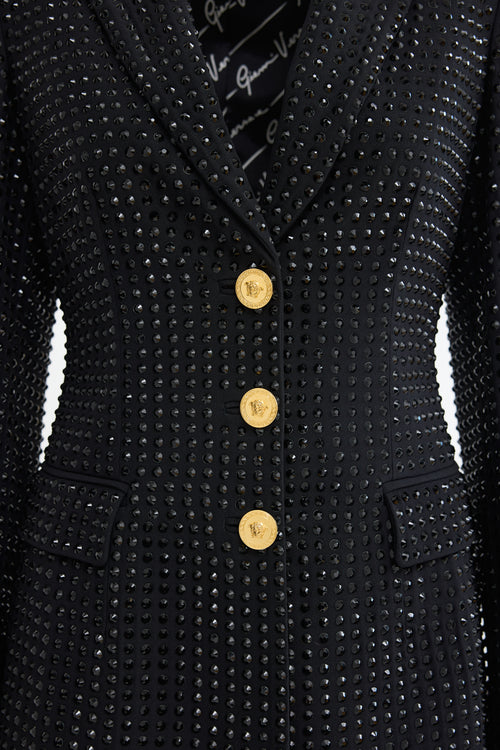 Versace Crystal Embellished Blazer