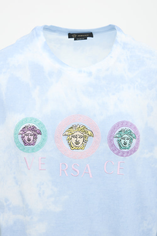 Versace Tie Dye Logo T-Shirt